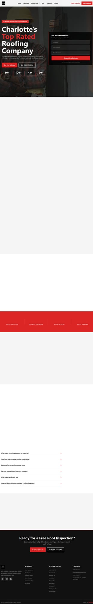 Kaliber Roofing hero preview