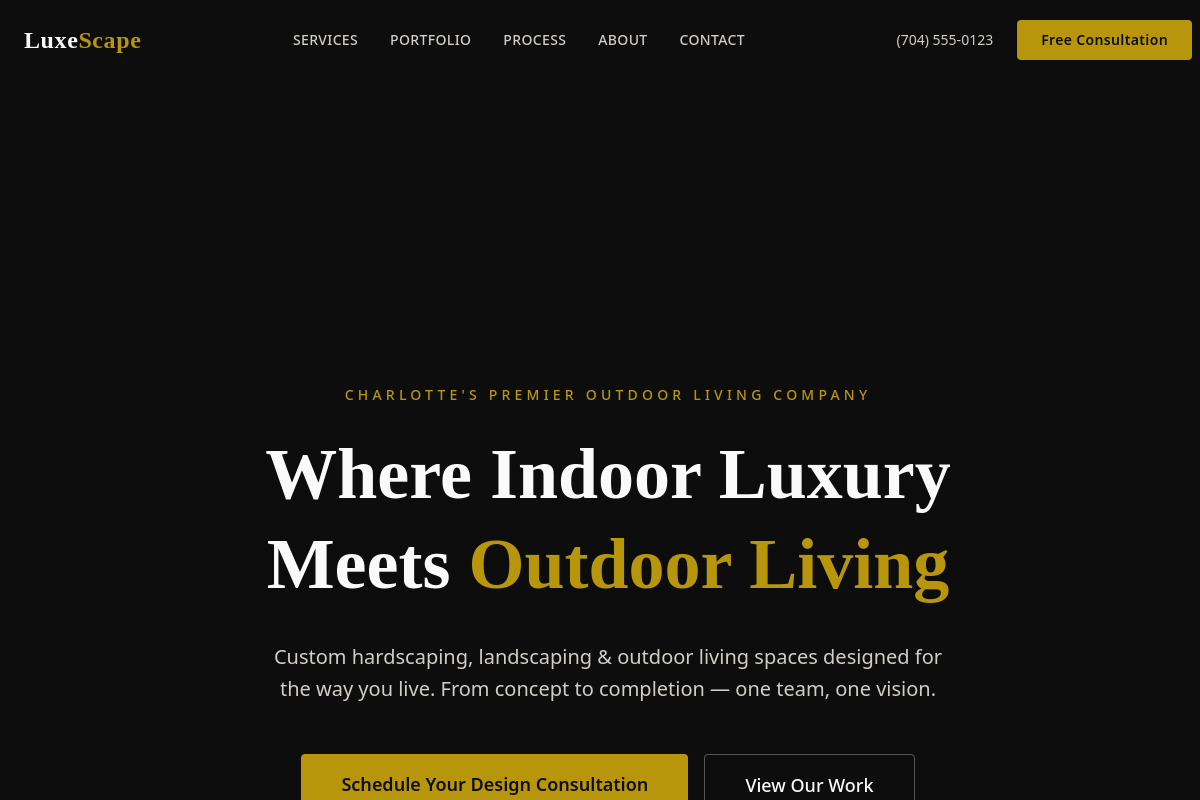 Premier Outdoor Living hero preview